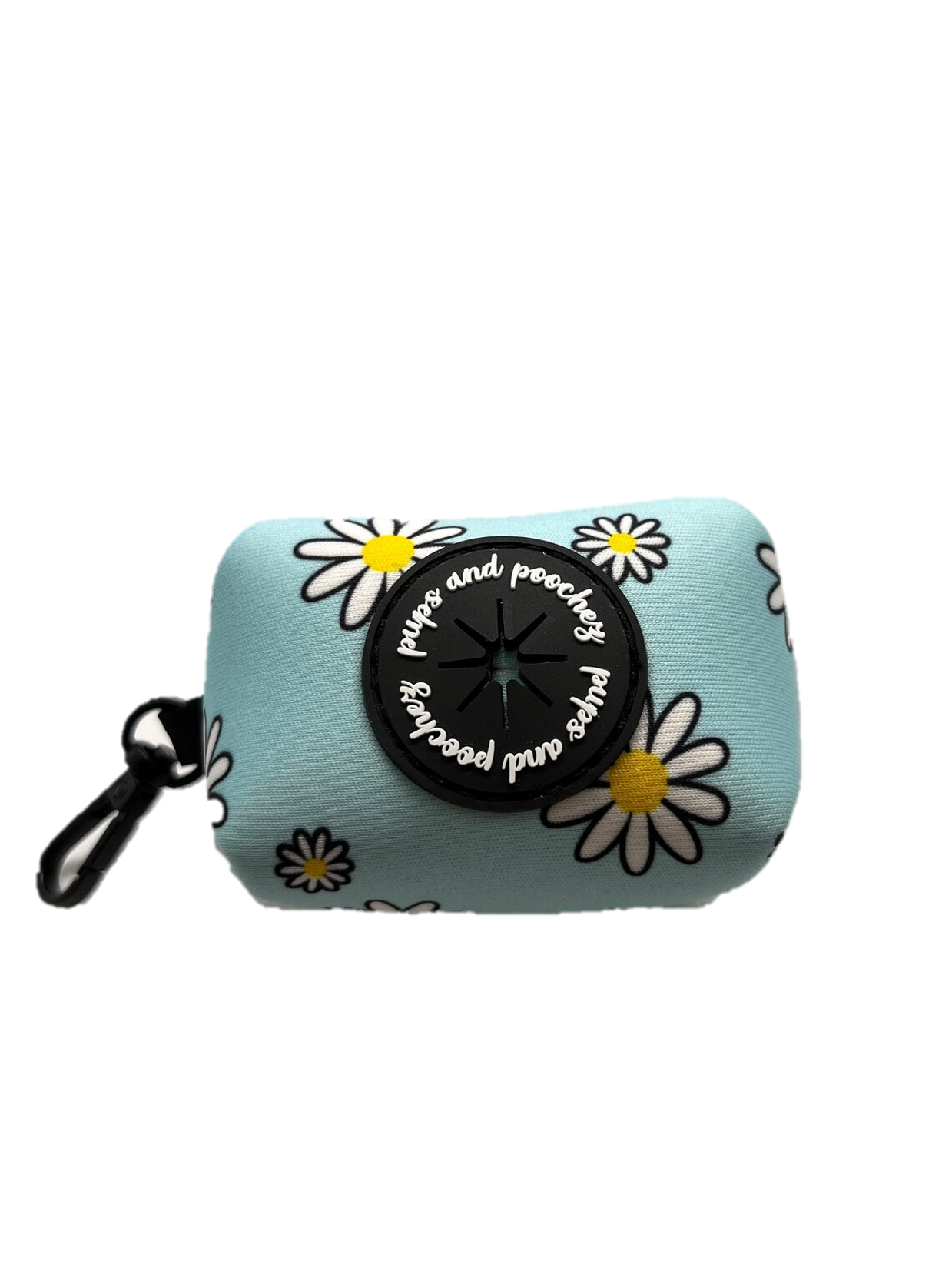 Blue Daisy Poop Bag Holder