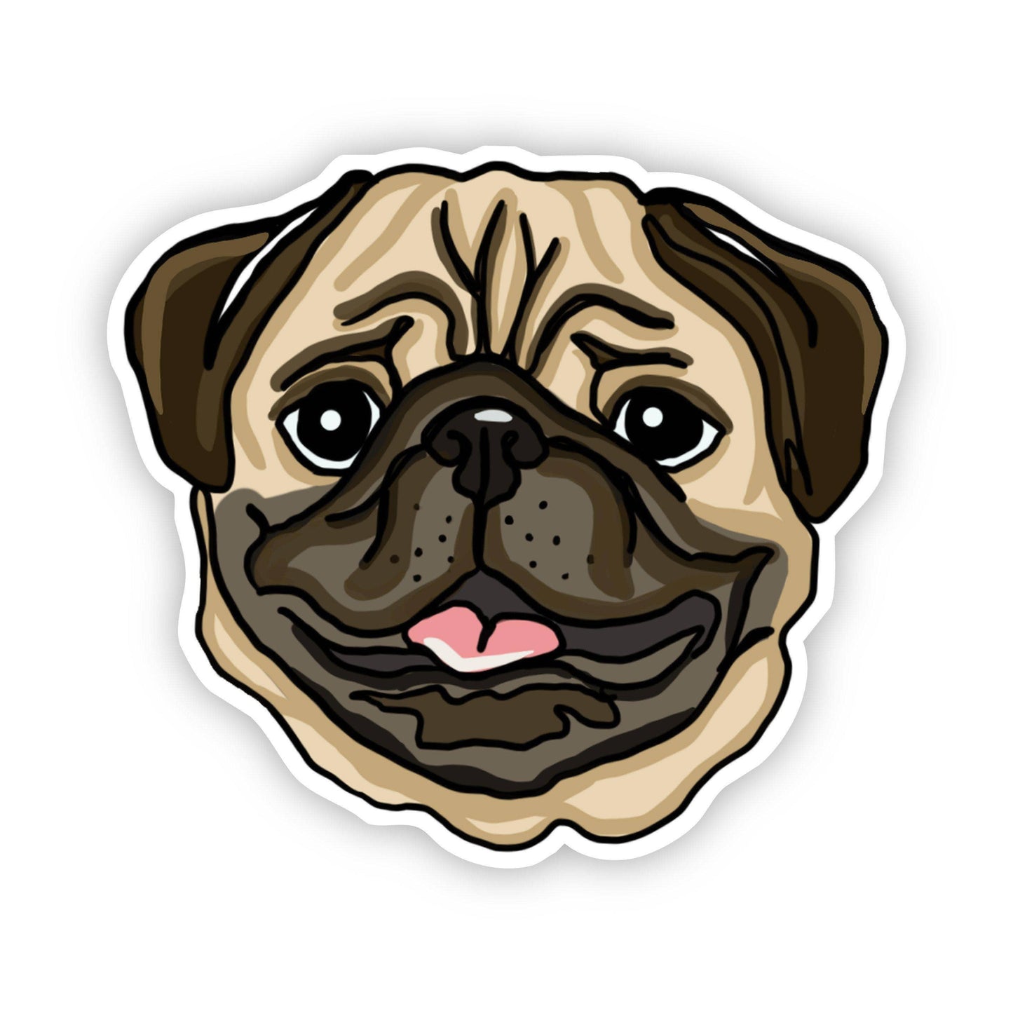 Pug Dog Sticker - Lucky Paws BCS