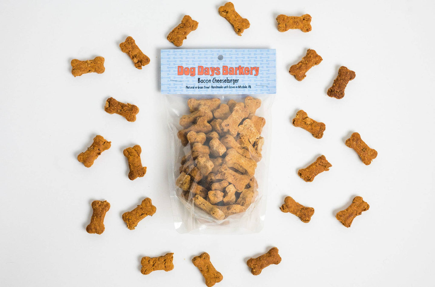 Bacon Cheeseburger Dog Treats 6 Oz. Bag