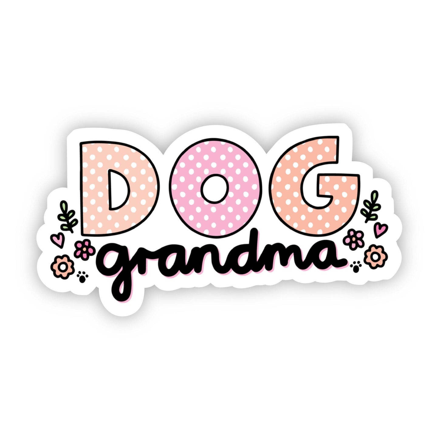 Dog Grandma Sticker - Lucky Paws BCS