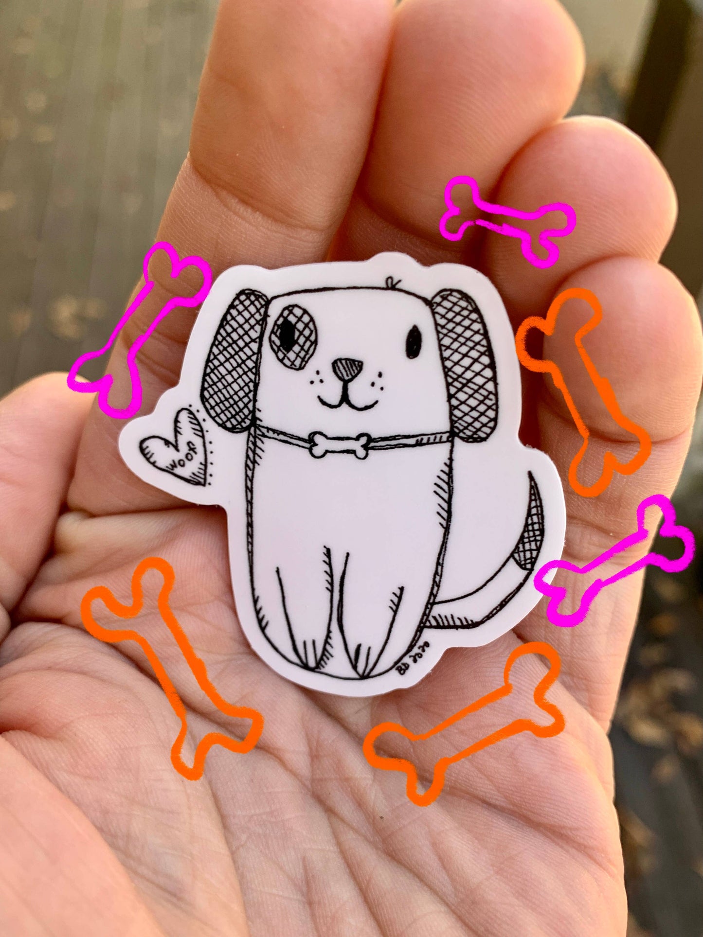 Puppy Sticker - Lucky Paws BCS
