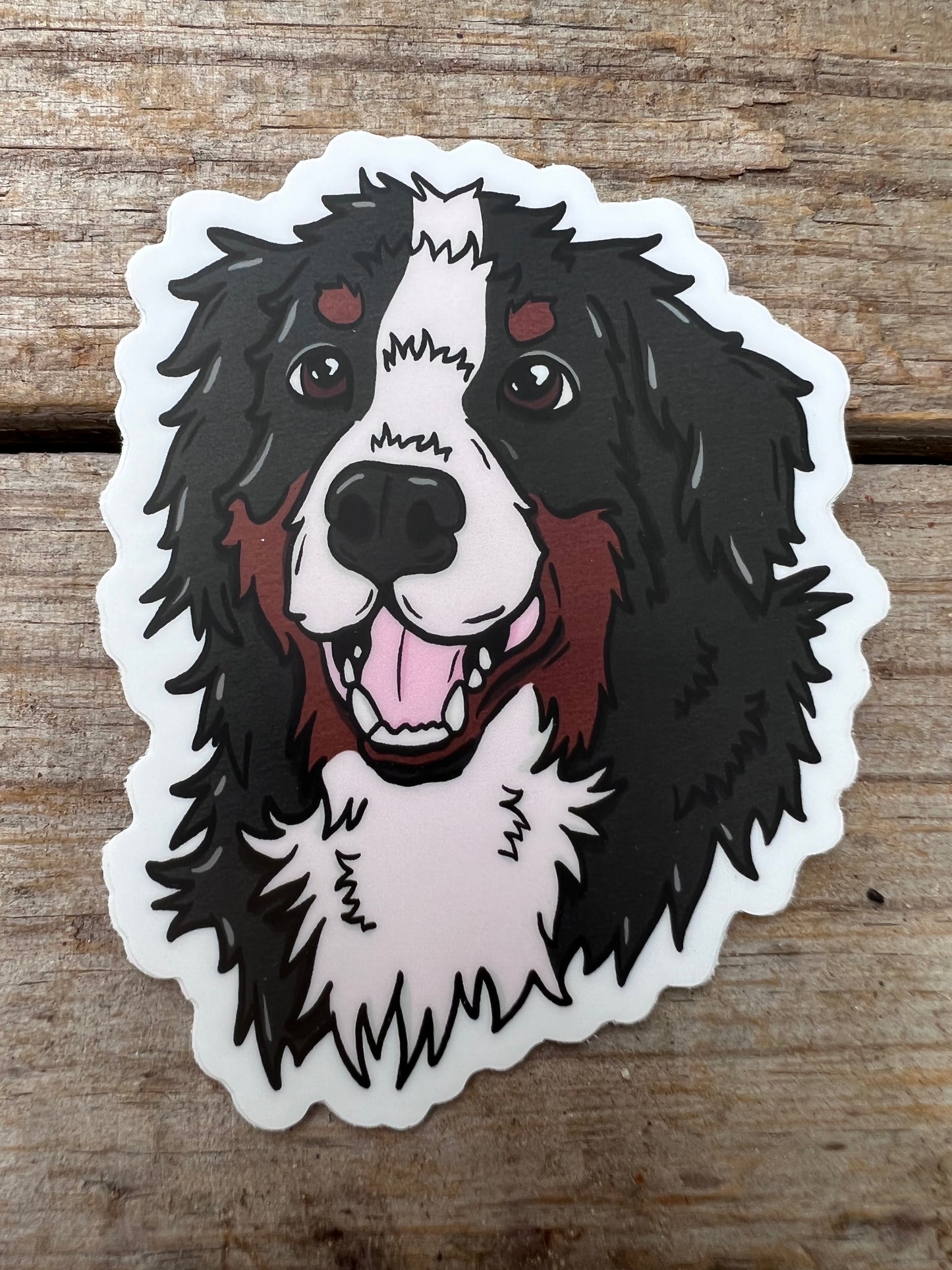 Bernese Mountain Dog Sticker - Lucky Paws BCS