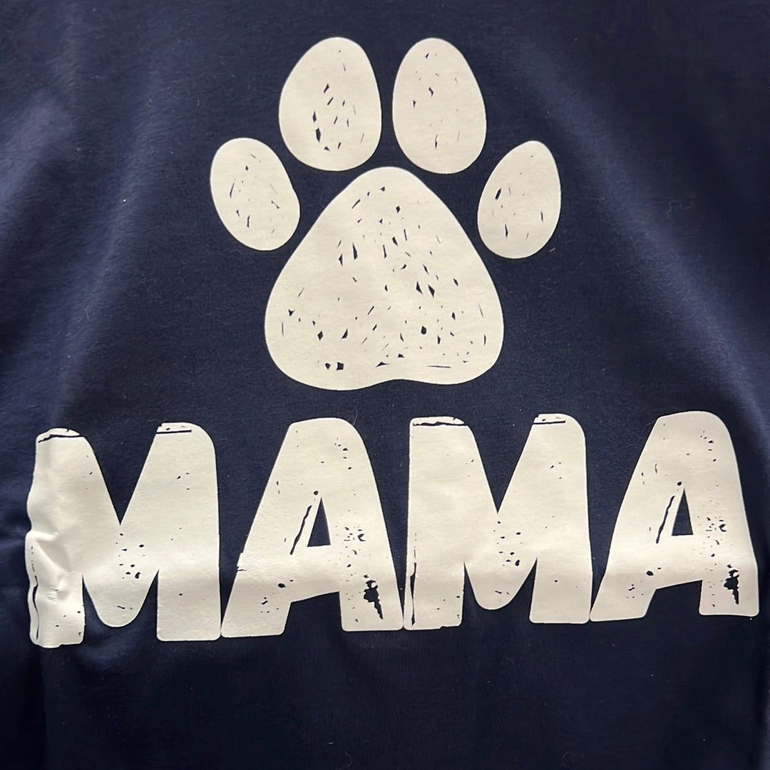 Paw Print Mom Shirt - Lucky Paws BCS