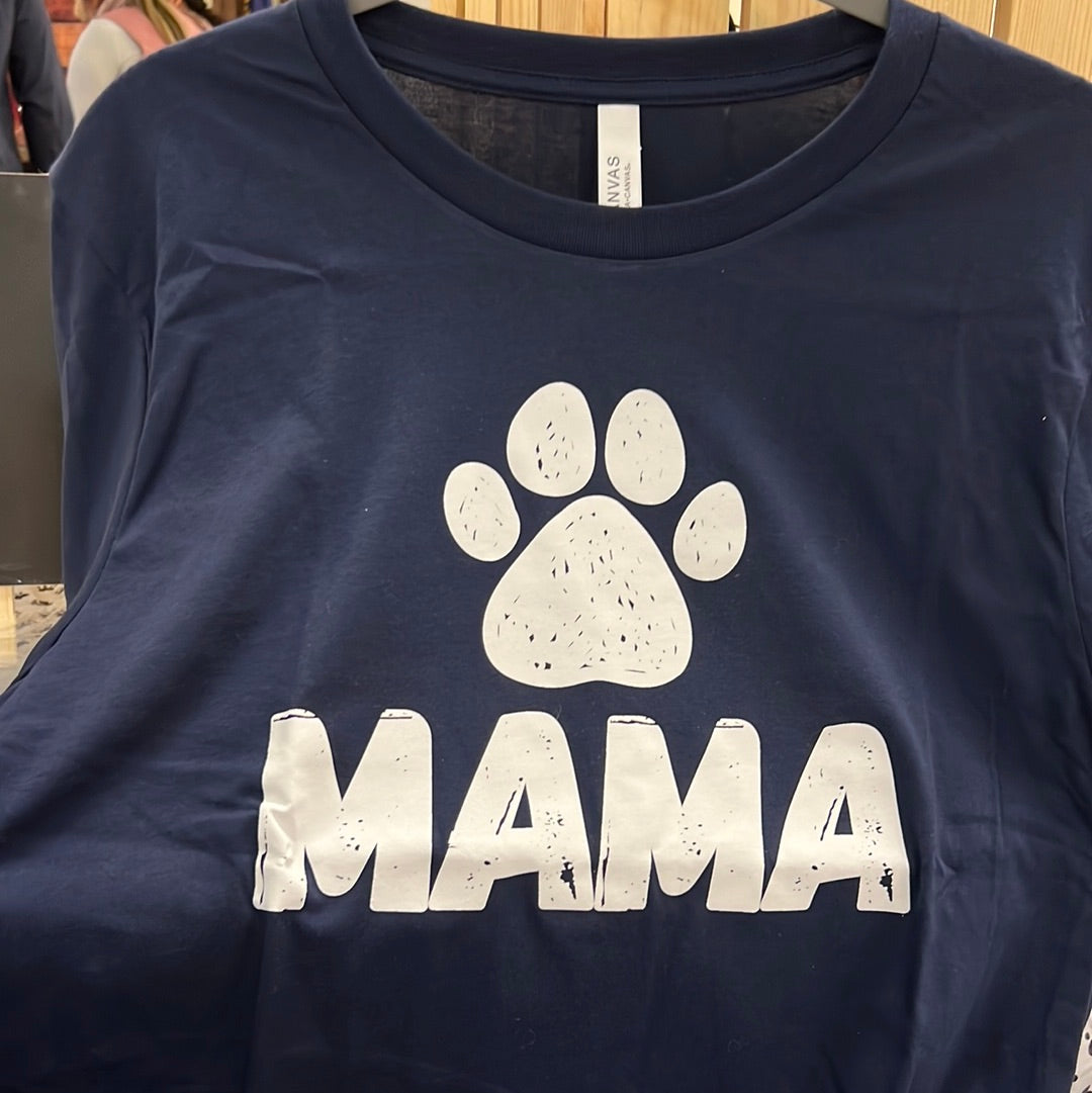 Paw Print Mom Shirt - Lucky Paws BCS