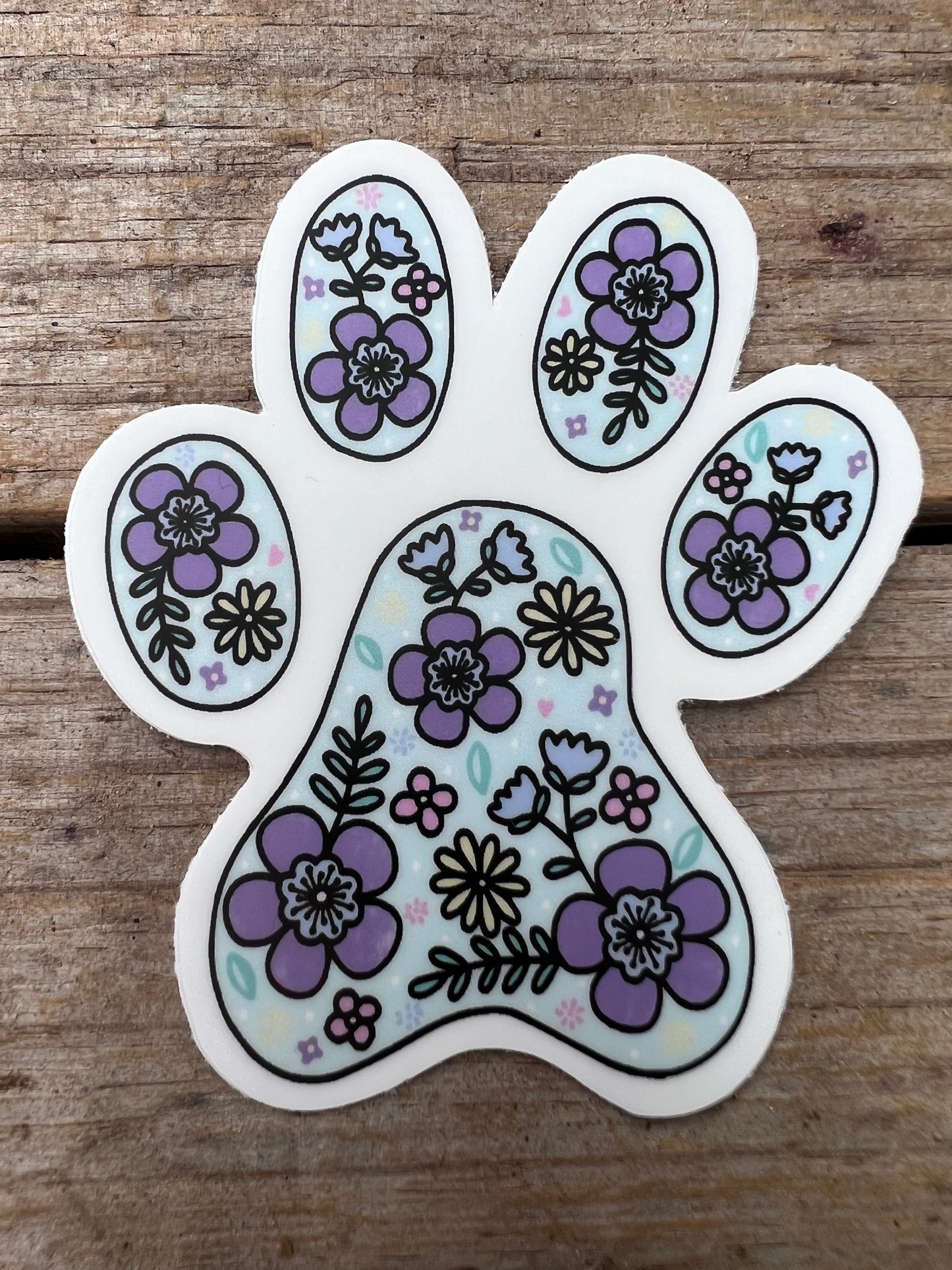 Dog Paw Print Sticker - Lucky Paws BCS