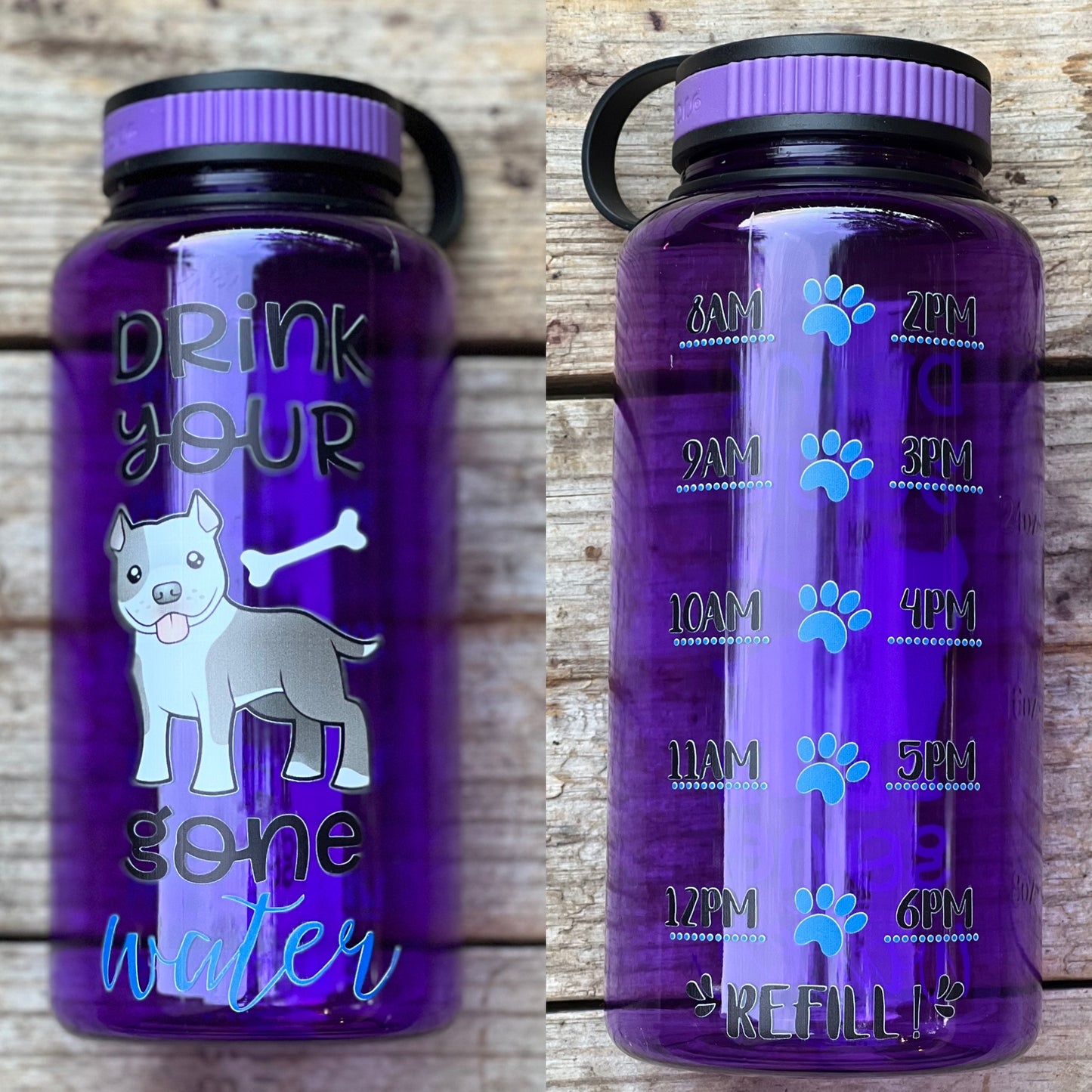 Drink Your Dog Gone Water American Pitbull Water Bottle | 34oz