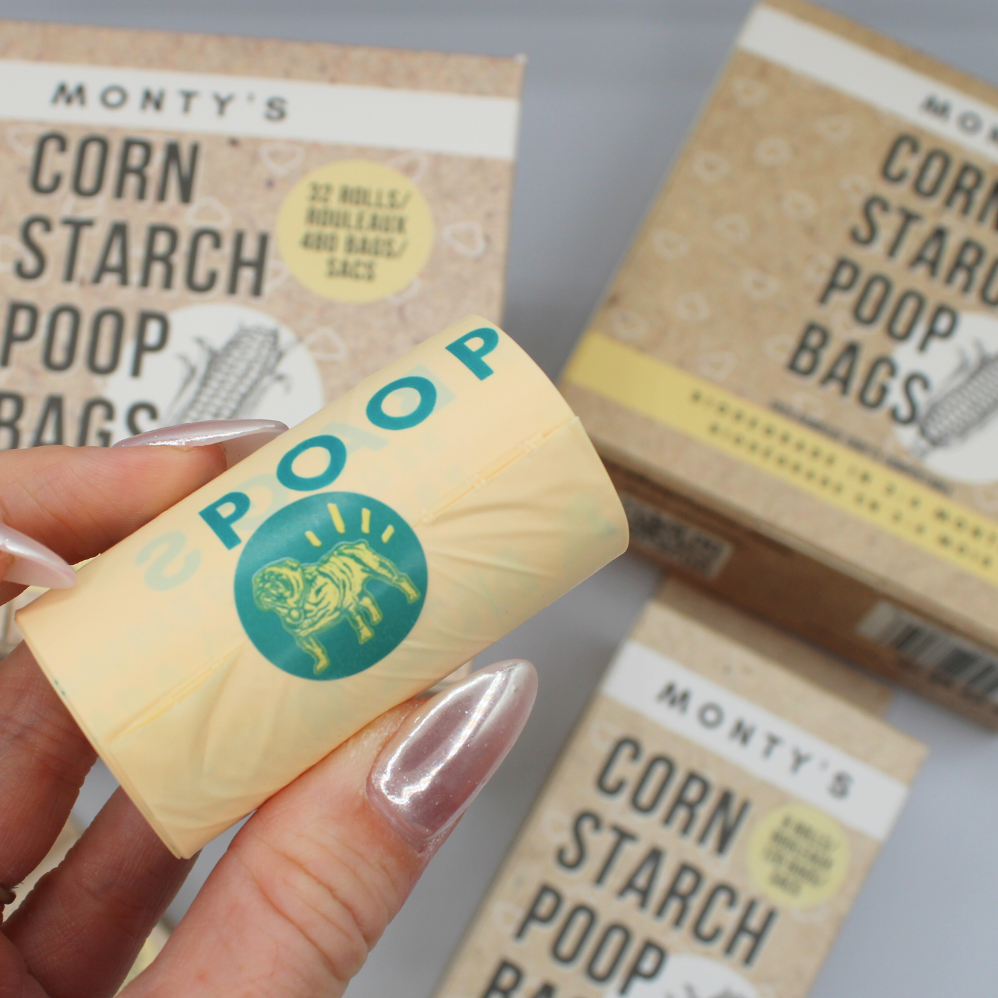 Compostable Cornstarch Poop Bags