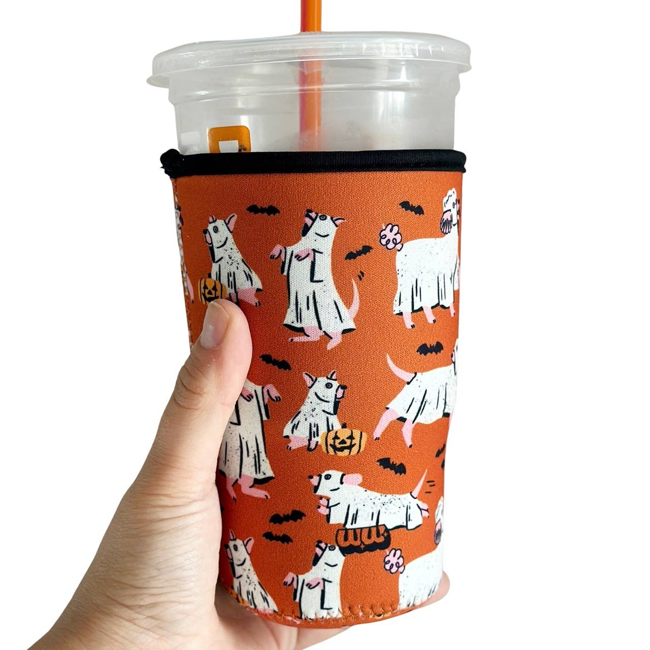 Woof & Wonder - Ghost Dogs Coffee Drink Sleeve: Small