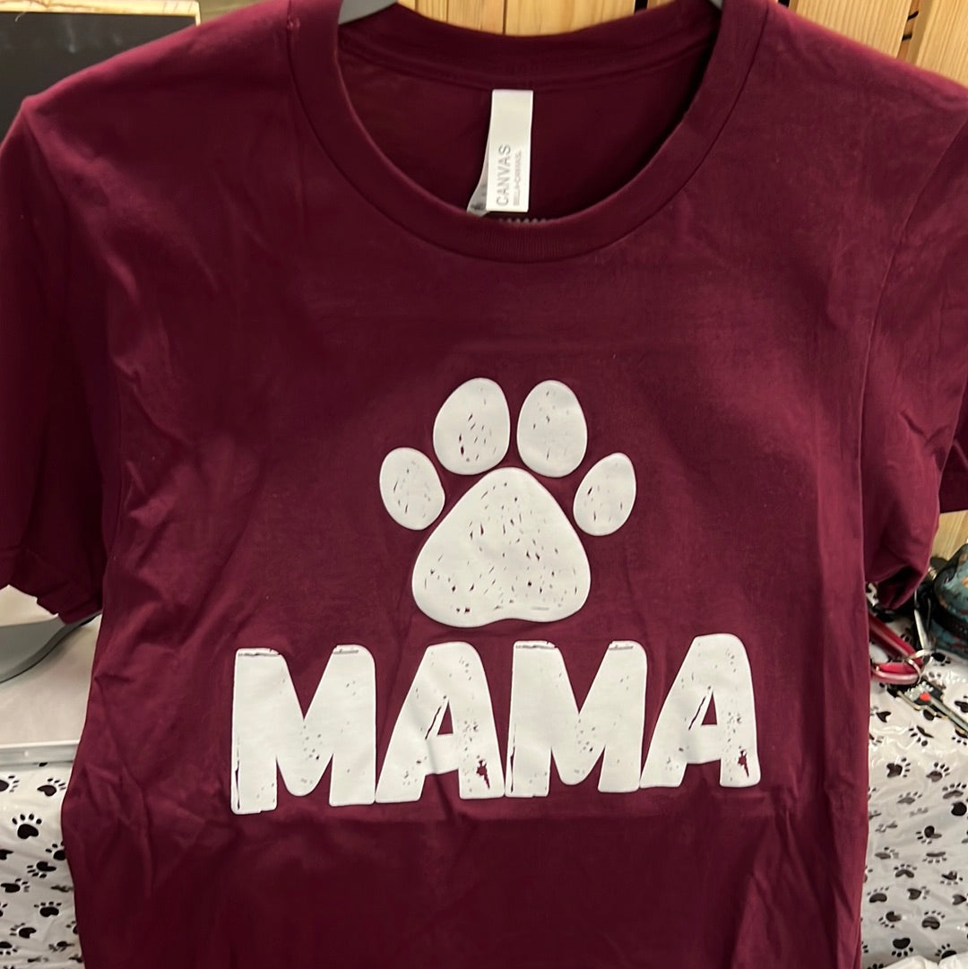 Paw Print Mom Shirt - Lucky Paws BCS  