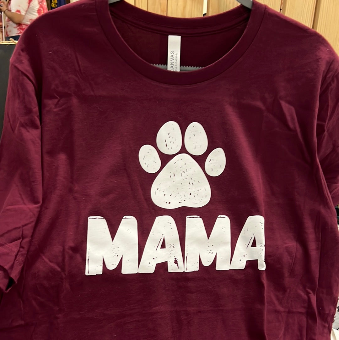 Paw Print Mom Shirt - Lucky Paws BCS  