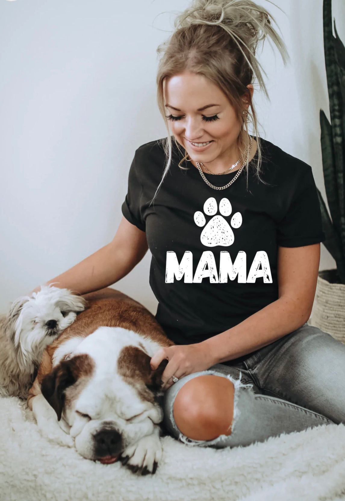 Paw Print Mom Shirt - Lucky Paws BCS  